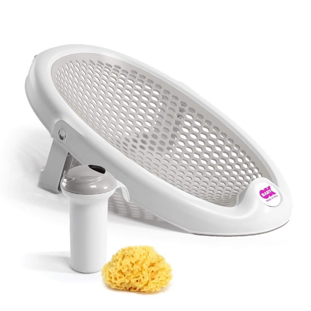 OKBaby Jelly Bebek Banyo Seti 3 Parça Açık Gri