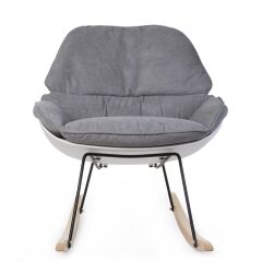 Childhome Sallanan Anne Sandalyesi, Naturel Gri & Beyaz