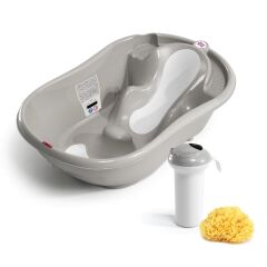 OKBaby Onda Evol Bebek Banyo Seti 3 Parça Açık Gri