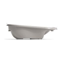 OKBaby Bebek Banyo Seti Onda Dijital Termometreli Çift Yönlü Bebek Küveti A. Gri & Bebek Küvet Taşıyıcı