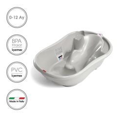 OKBaby Onda Bebek Banyo Seti 4 Parça Açık Gri