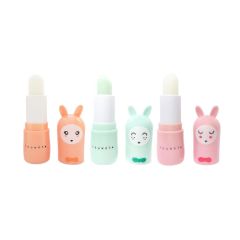 Inuwet Bunny Dudak Balmı, Üçlü Set (Strawberry, Apple, Vanilla)