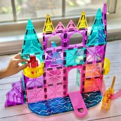 MAGNA-TILES® - Castle DLX + Micromags - Prenses Şatosu - 48 Parça