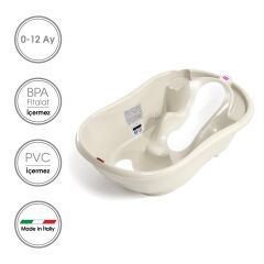 OKBaby Onda Evol Bebek Banyo Seti 4 Parça Kırık Beyaz