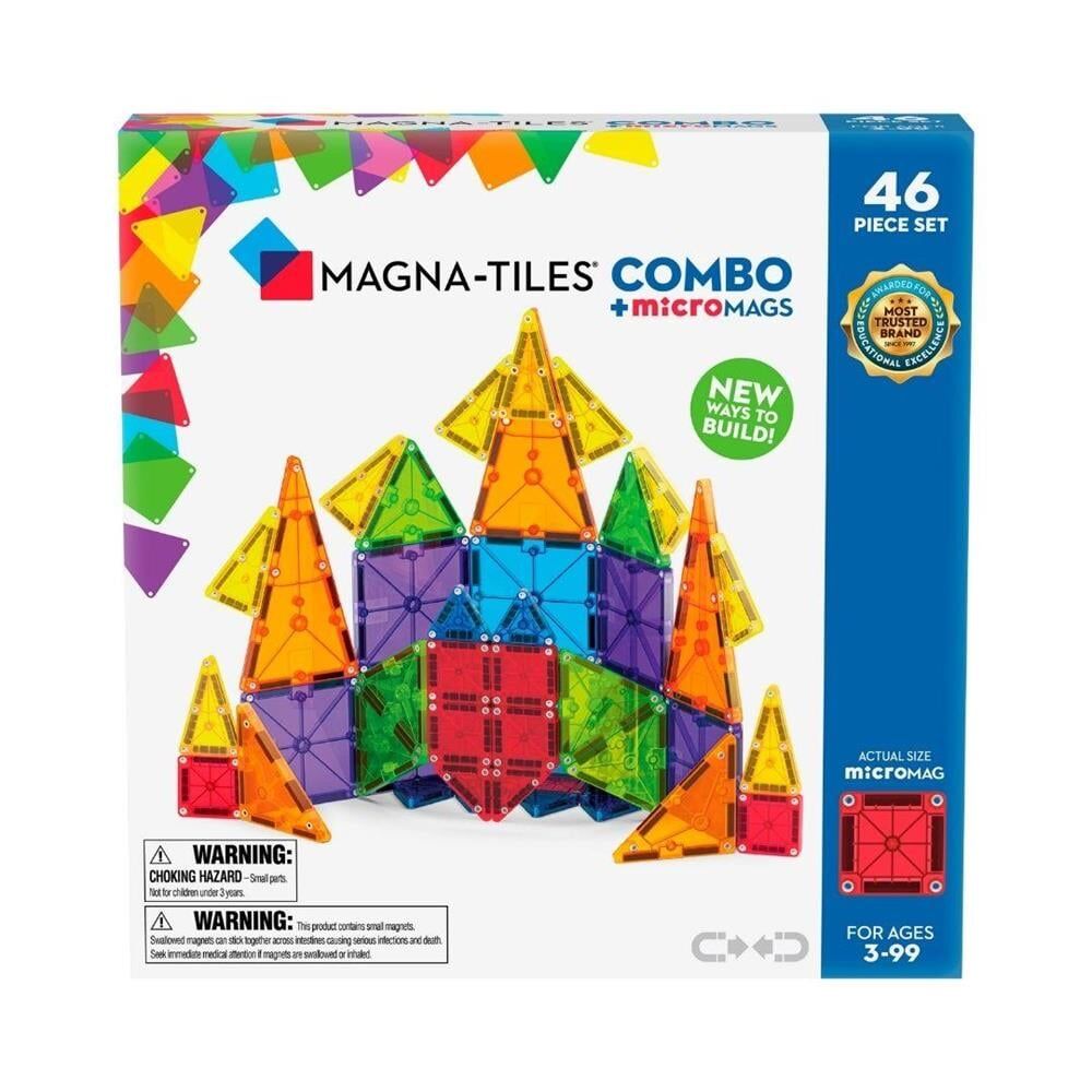 MAGNA-TILES® - Combo + Micromags - 46 Parça
