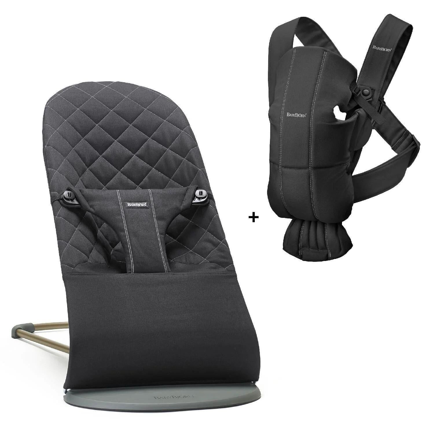 BabyBjörn 2'li Set Bliss Ana Kucağı & Kanguru Mini Woven Black