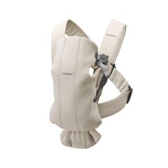 BabyBjörn 2'li Set Bliss Ana kucağı & Kanguru Mini 3D Jersey Light Beige