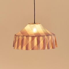 Nobodioz Nicole Aydınlatma Şapkası, 50cm çap, Lilac Diagonal Stripe