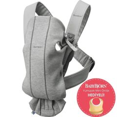 BabyBjörn 2'li Set Bliss Ana kucağı & Kanguru Mini 3D Jersey Light Grey