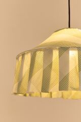 Nobodioz Nicole Aydınlatma Şapkası, 50cm çap, Green Diagonal Stripe