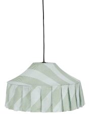 Nobodioz Nicole Aydınlatma Şapkası, 50cm çap, Green Diagonal Stripe