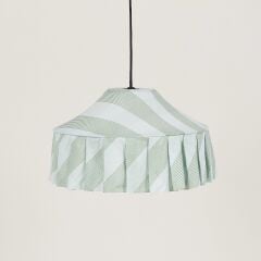 Nobodioz Nicole Aydınlatma Şapkası, 50cm çap, Green Diagonal Stripe