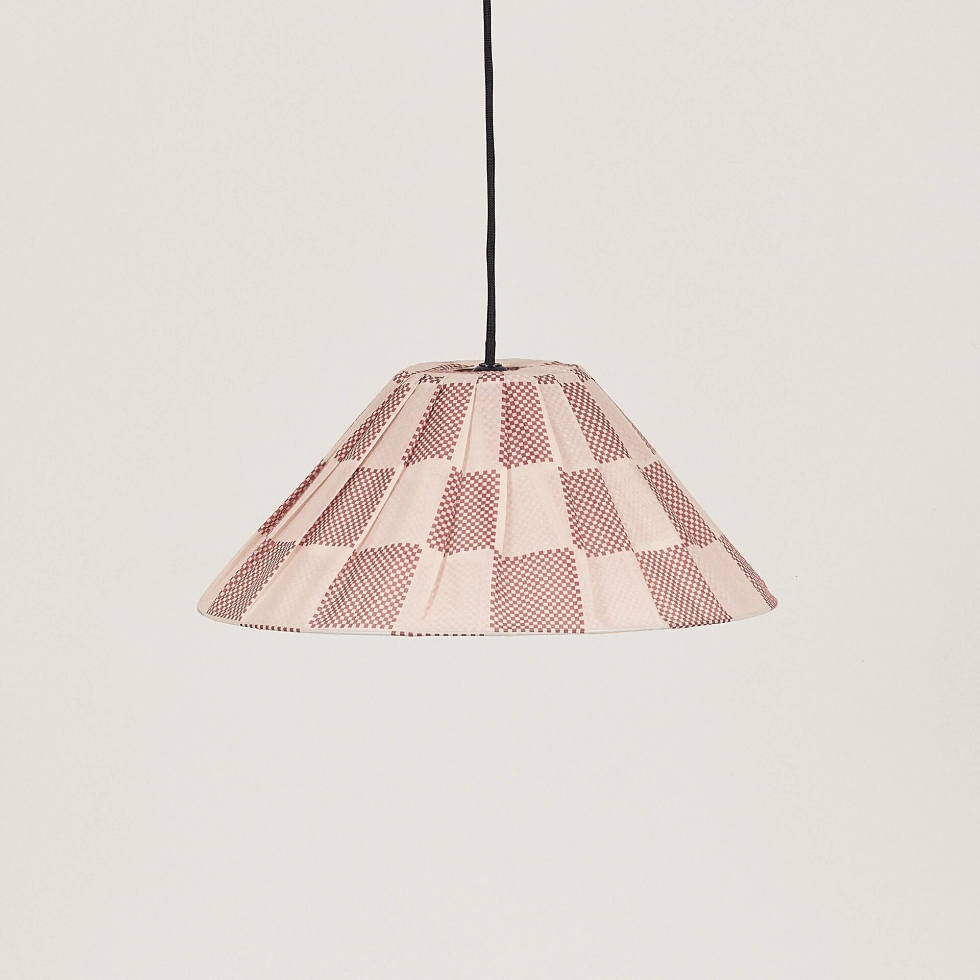 Nobodioz Ava Aydınlatma Şapkası, 50cm çap, Burnt Red Checks