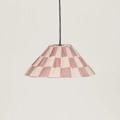 Nobodioz Ava Aydınlatma Şapkası, 50cm çap, Burnt Red Checks