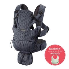 BabyBjörn 2'li Set Oyuncaklı Bliss Ana Kucağı Petal Woven & Kanguru Move Mesh Anthracite