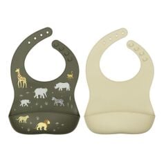 İkili Silikon Mama Önlüğü, Savanna