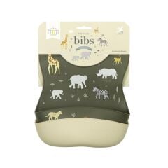 İkili Silikon Mama Önlüğü, Savanna