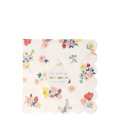 Meri Meri - English Garden Napkins - English Garden Peçete - L - 16'Lı