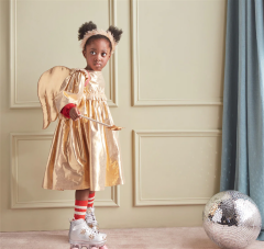 Meri Meri - Gold Angel Dress Age 3-4 - Altın Melek Elbise 3-4 Yaş