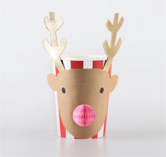 Meri Meri - Christmas Honeycomb Cups - Yeni Yıl Bardak (8'Li)