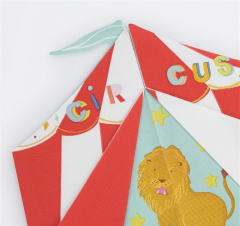 Meri Meri - Circus Shaped Big Top Napkins - Şekilli Sirk Peçete (16'Lı)