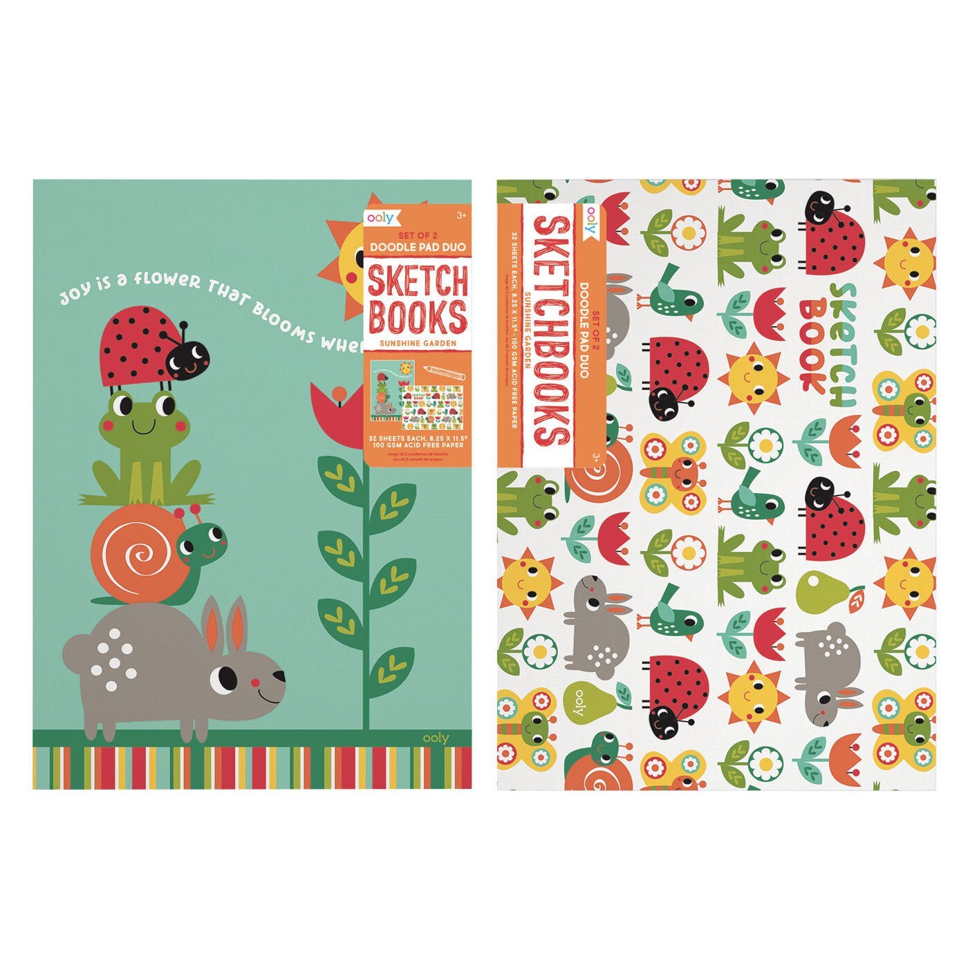 Ooly Doodle Pad 2'li Resim Defteri - Sunshine Garden