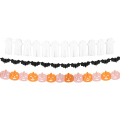 Meri Meri - Tissue Paper Halloween Garlands - Cadılan Bayramı Asılan Süs