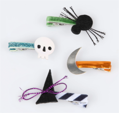 Meri Meri - Halloween Icons Hair Clips - Cadılar Bayramı Tokalar (8'Li)