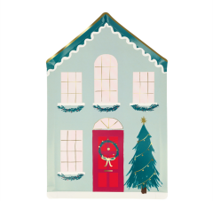 Meri Meri - Festive House Plates - Kutlama Evi Tabak (8'Li)