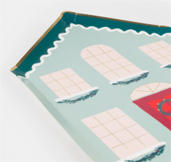 Meri Meri - Festive House Plates - Kutlama Evi Tabak (8'Li)
