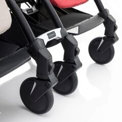 Bumprider Connect³ İkiz Bebek Arabası Black-Grey & Yan Bakım Çantası Hediyeli