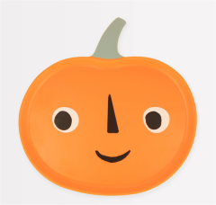 Meri Meri - Melamine Jack O' Lantern Plate - Balkabağı Melamin Tabak