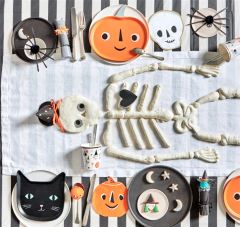 Meri Meri - Melamine Jack O' Lantern Plate - Balkabağı Melamin Tabak