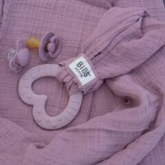 Bibs Diş Kaşıyıcı, Baby Bitie Heart Dark Oak