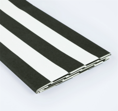 Meri Meri - Black Striped Tablecloth - Siyah Çizgili Masa Örtüsü