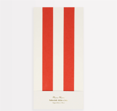 Meri Meri - Red Striped Tablecloth - Kırmızı Çizgili Masa Örtüsü