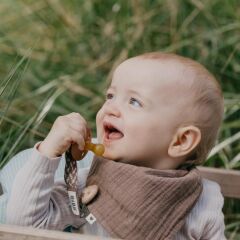 Bibs Paci Emzik Askısı, Dark Oak / Vanilla