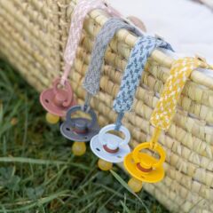 Bibs Paci Emzik Askısı, Petrol / Baby Blue