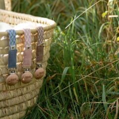 Bibs Paci Emzik Askısı, Petrol / Baby Blue